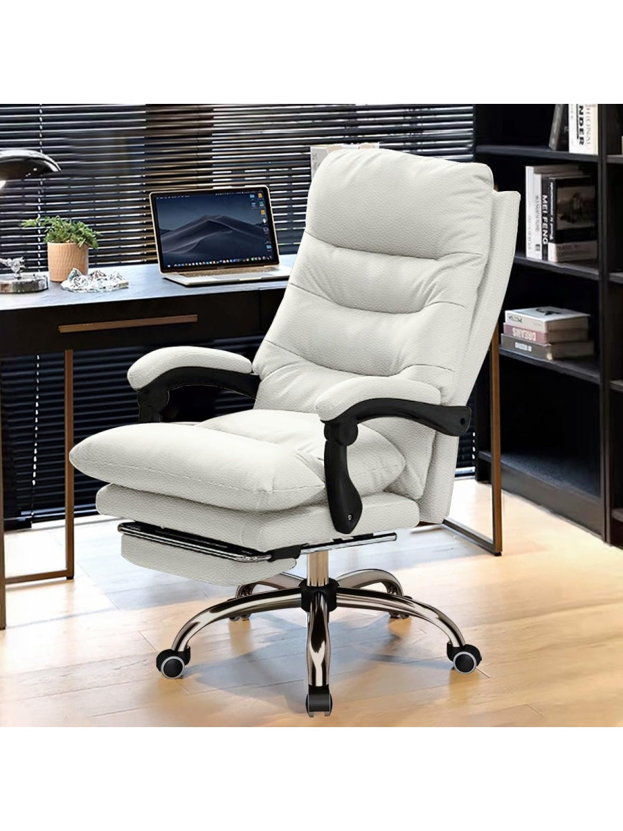 Ergonomischer Executive Burostuhl mit Fussstutze und hoher Ruckenlehne