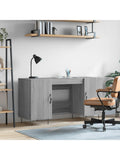 Laptop Schreibtisch 140 x 50 x 75 cm in Grau Sonoma aus Holzwerkstoff fur Buro und Arbeitszimmer