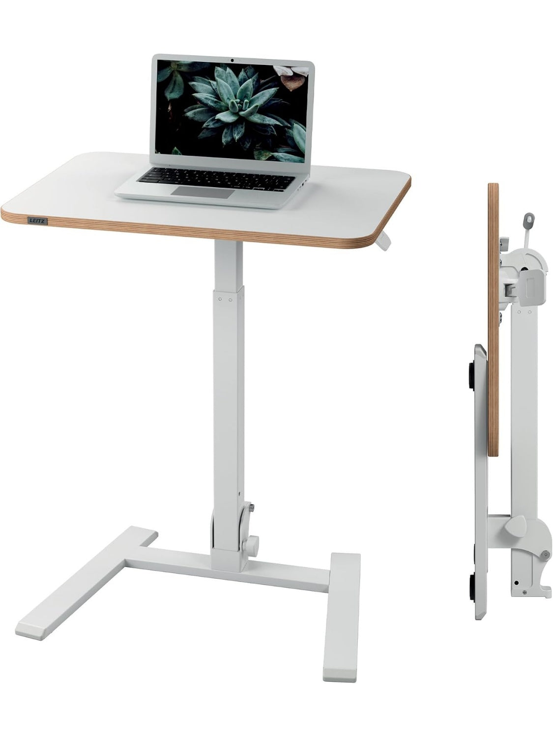 Ergonomischer Klapptisch 65 x 48 cm mit hohenverstellbarer Arbeitsflache fur Homeoffice und Buro