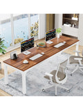 Doppelter Schreibtisch 200 x 70 cm fur Buro Konferenz oder Homeoffice